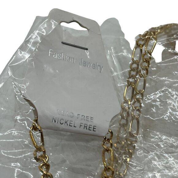 Dollar Sign Necklace Gangster Chain Gold Rapper Bling Bling 30" Costume Jewelry - Picture 5 of 8